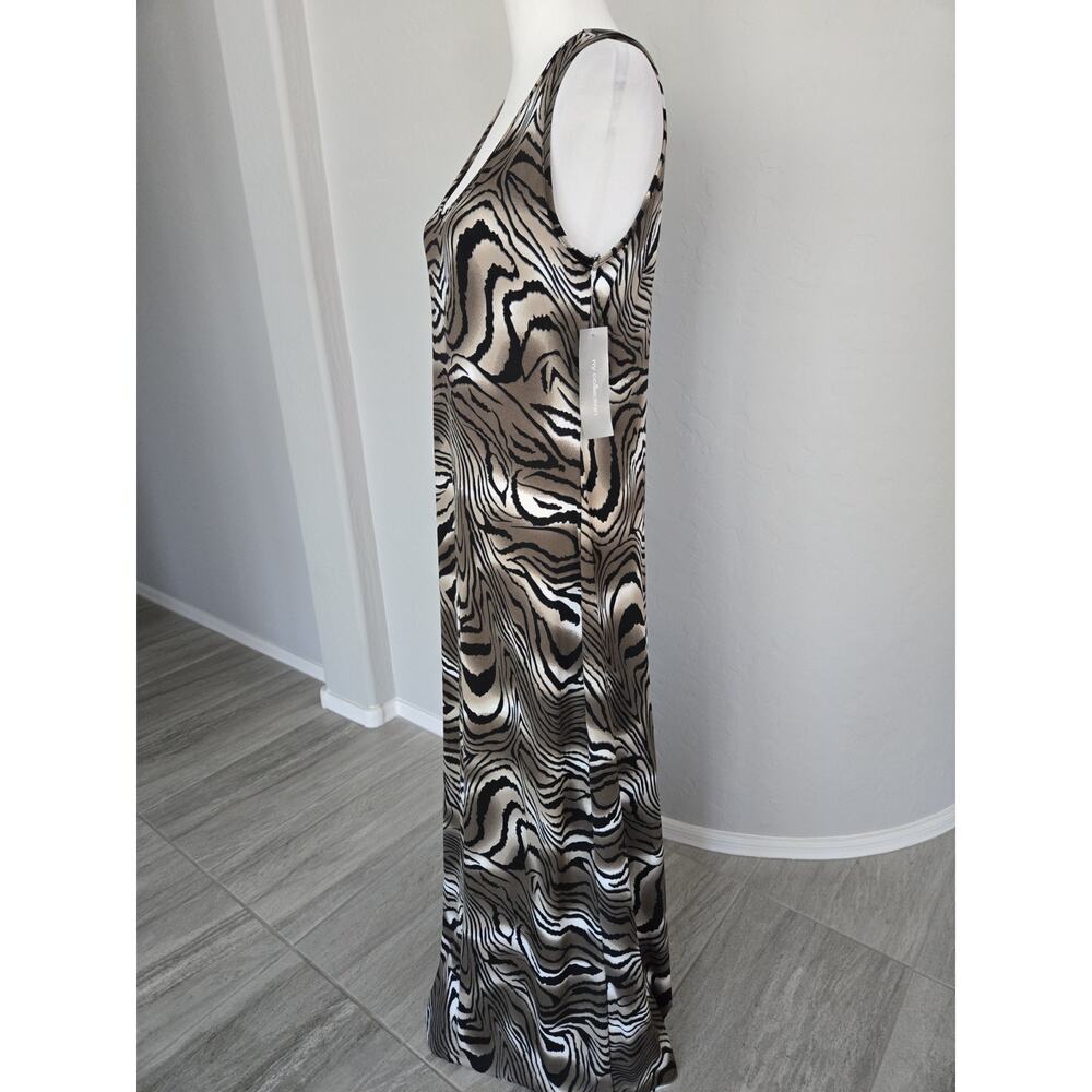 NWT Stretch Animal Print Maxi Tank Dress NY Collection Sz M - New With Tags - Picture 2 of 13